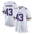 Parkc M.Vikings #43 Andrew Van Ginkel Player White Home Game Stitched Jerseys