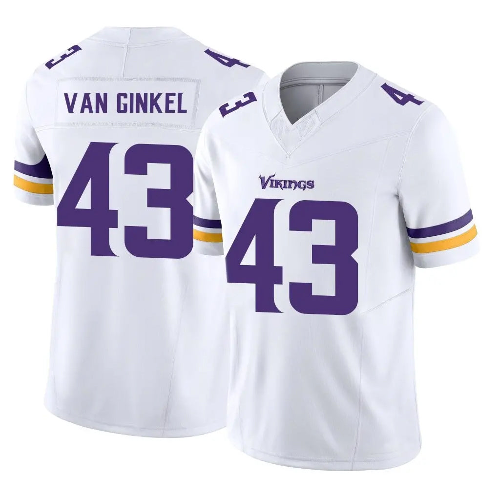 Parkc M.Vikings #43 Andrew Van Ginkel Player White Limited Vapor F.U.S.E. Home Game Stitched Jerseys