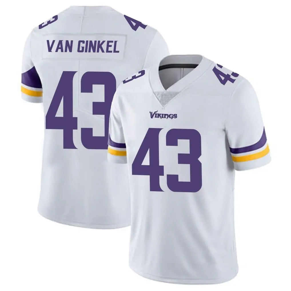 Parkc M.Vikings #43 Andrew Van Ginkel Player White Limited Vapor Untouchable Home Game Stitched Jerseys