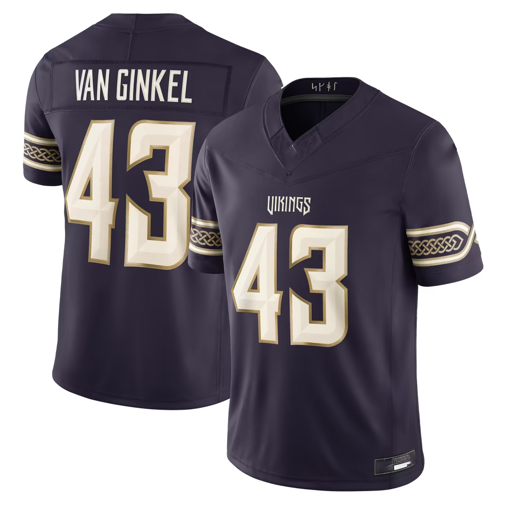 Parkc MN.Vikings #43 Andrew Van Ginkel Purple 2026 Rivalries Collection Limited Stitched Jerseys