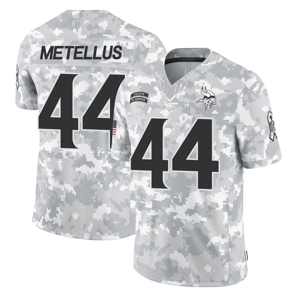 Parkc M.Vikings #44 Josh Metellus Player Arctic Camo Salute To Service Limited Game Stitched Jerseys