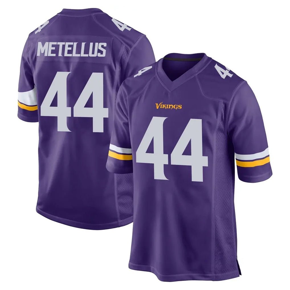 Parkc M.Vikings #44 Josh Metellus Player Purple Home Game Stitched Jerseys