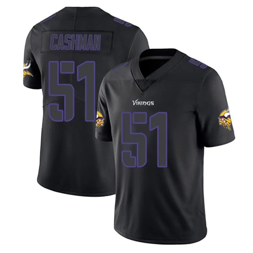 Parkc M.Vikings #51 Blake Cashman Player Black Impact LImited Home Game Stitched Jerseys