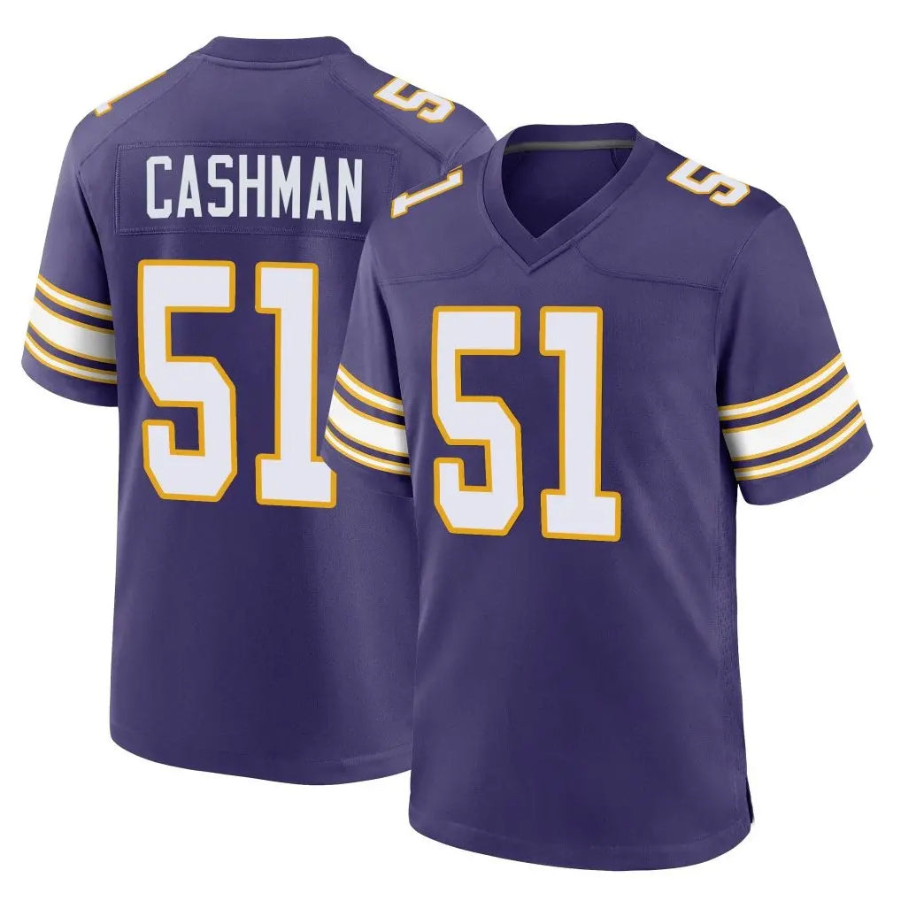 Parkc M.Vikings #51 Blake Cashman Player Purple Classic Home Game Stitched Jerseys