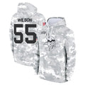 Parkc M.Vikings #55 Eric Wilson Player Arctic Camo Salute to Service Pullover Hoodies Limited Game Stitched Jerseys