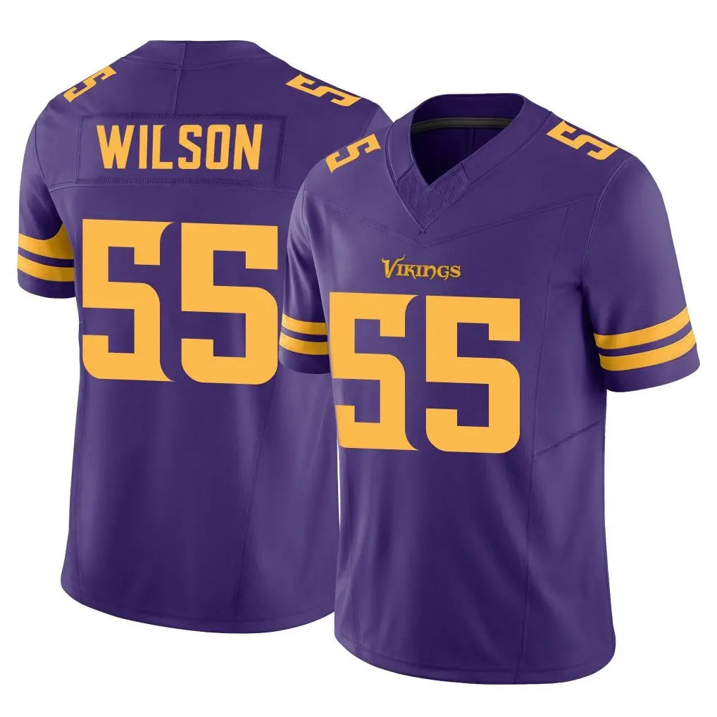 Parkc M.Vikings #55 Eric Wilson Player Purple Limited Alternate Vapor F.U.S.E. Home Game Stitched Jerseys