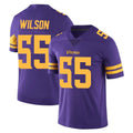 Parkc M.Vikings #55 Eric Wilson Player Purple Limited Color Rush Home Game Stitched Jerseys