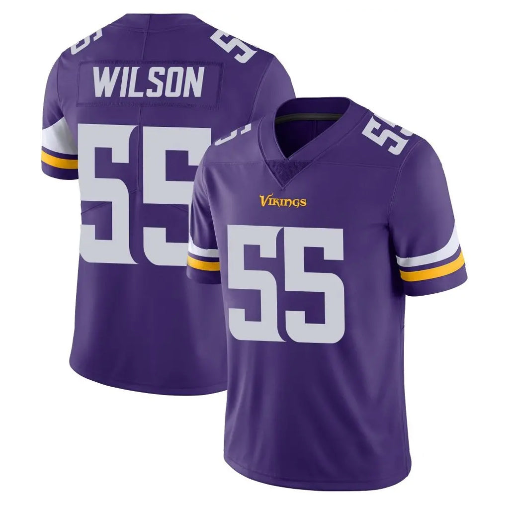 Parkc M.Vikings #55 Eric Wilson Player Purple Limited Vapor Untouchable Home Game Stitched Jerseys
