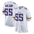 Parkc M.Vikings #55 Eric Wilson Player White Home Game Stitched Jerseys