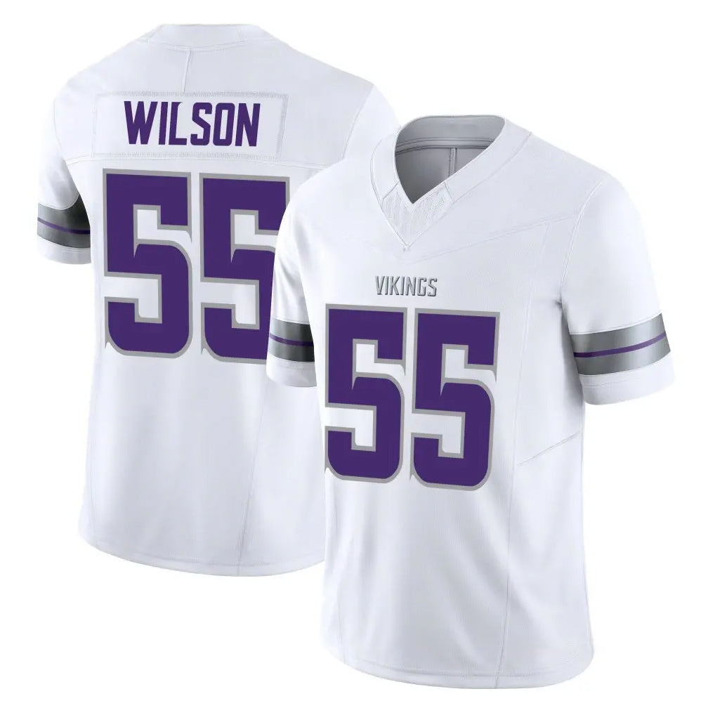 Parkc M.Vikings #55 Eric Wilson Player White Limited Alternate Vapor F.U.S.E. Home Game Stitched Jerseys