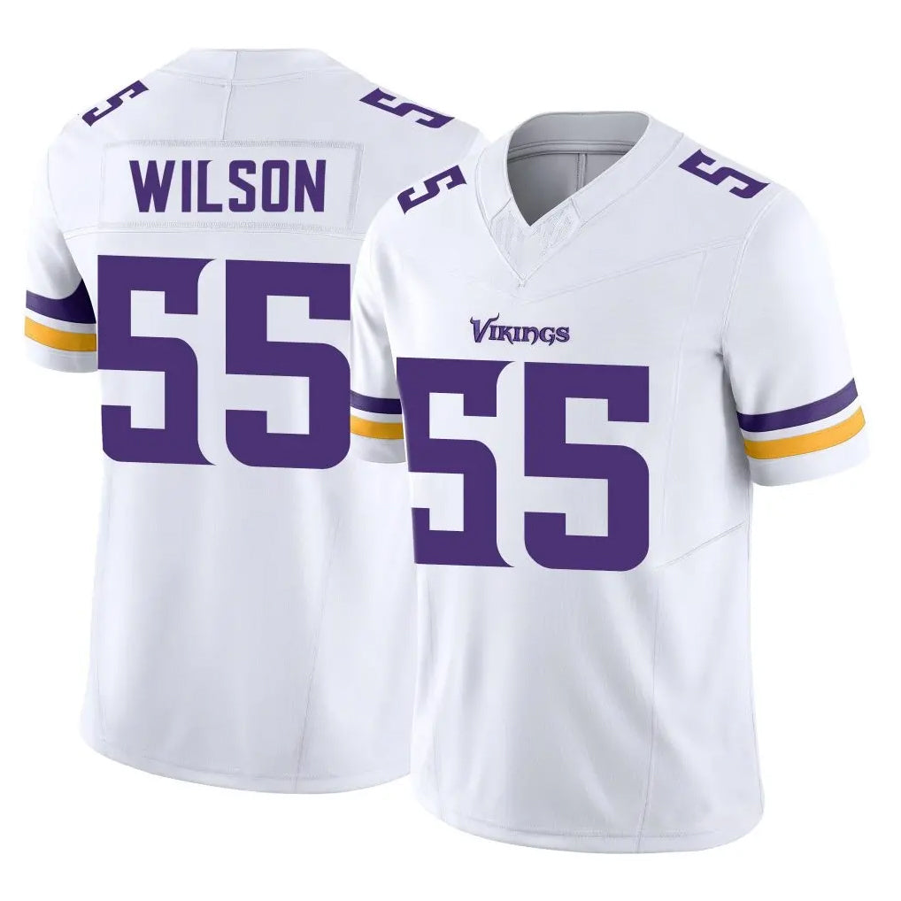 Parkc M.Vikings #55 Eric Wilson Player White Limited Vapor F.U.S.E. Home Game Stitched Jerseys