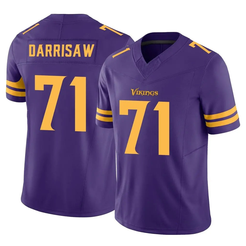 Parkc M.Vikings #71 Christian Darrisaw Player Purple Limited Alternate Vapor F.U.S.E. Home Game Stitched Jerseys
