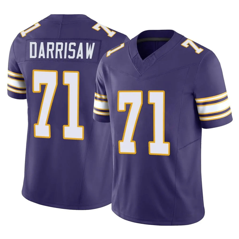 Parkc M.Vikings #71 Christian Darrisaw Player Purple Limited Classic Vapor F.U.S.E. Home Game Stitched Jerseys