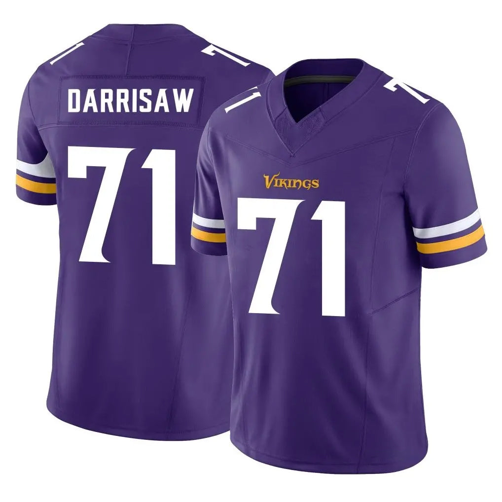 Parkc M.Vikings #71 Christian Darrisaw Player Purple Limited Vapor F.U.S.E. Home Game Stitched Jerseys