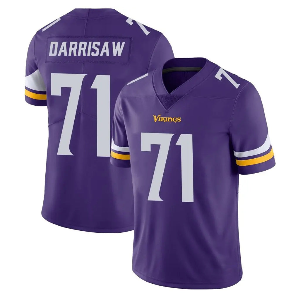 Parkc M.Vikings #71 Christian Darrisaw Player Purple Limited Vapor Untouchable Home Game Stitched Jerseys
