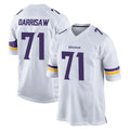 Parkc M.Vikings #71 Christian Darrisaw Player White Home Game Stitched Jerseys
