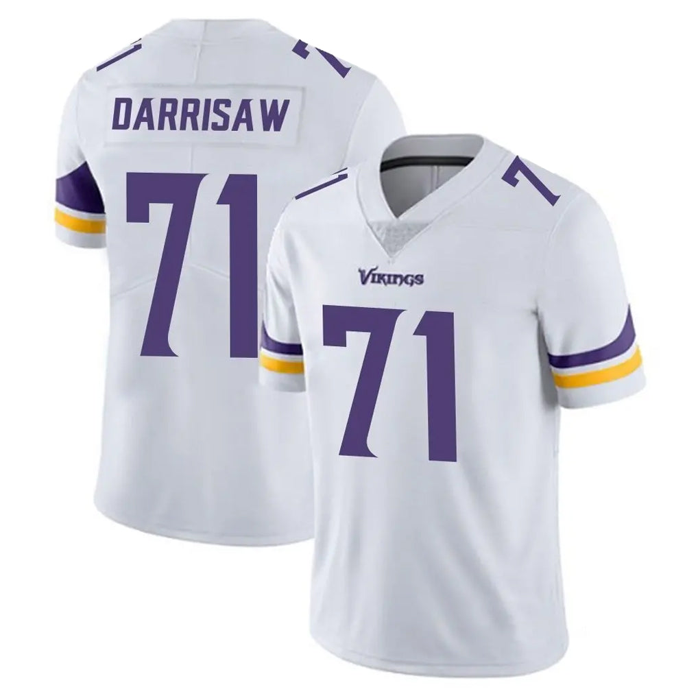Parkc M.Vikings #71 Christian Darrisaw Player White Limited Vapor Untouchable Home Game Stitched Jerseys