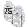 Parkc M.Vikings #75 Brian O'Neill Player Arctic Camo Salute to Service Pullover Hoodies Limited Game Stitched Jerseys