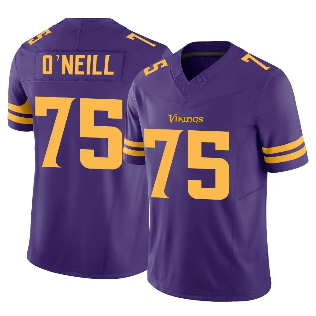 Parkc M.Vikings #75 Brian O'Neill Player Purple Limited Alternate Vapor F.U.S.E. Home Game Stitched Jerseys