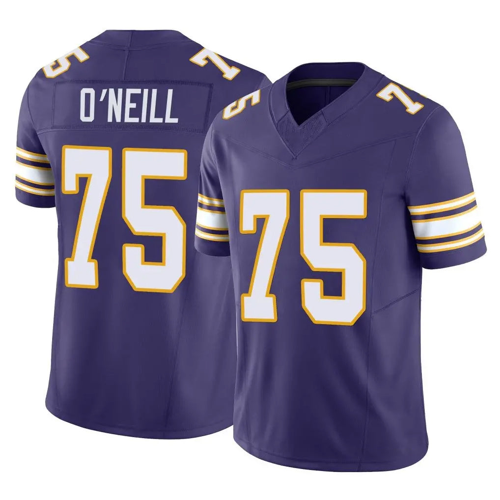 Parkc M.Vikings #75 Brian O'Neill Player Purple Limited Classic Vapor F.U.S.E. Home Game Stitched Jerseys
