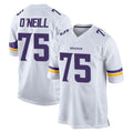 Parkc M.Vikings #75 Brian O'Neill Player White Home Game Stitched Jerseys
