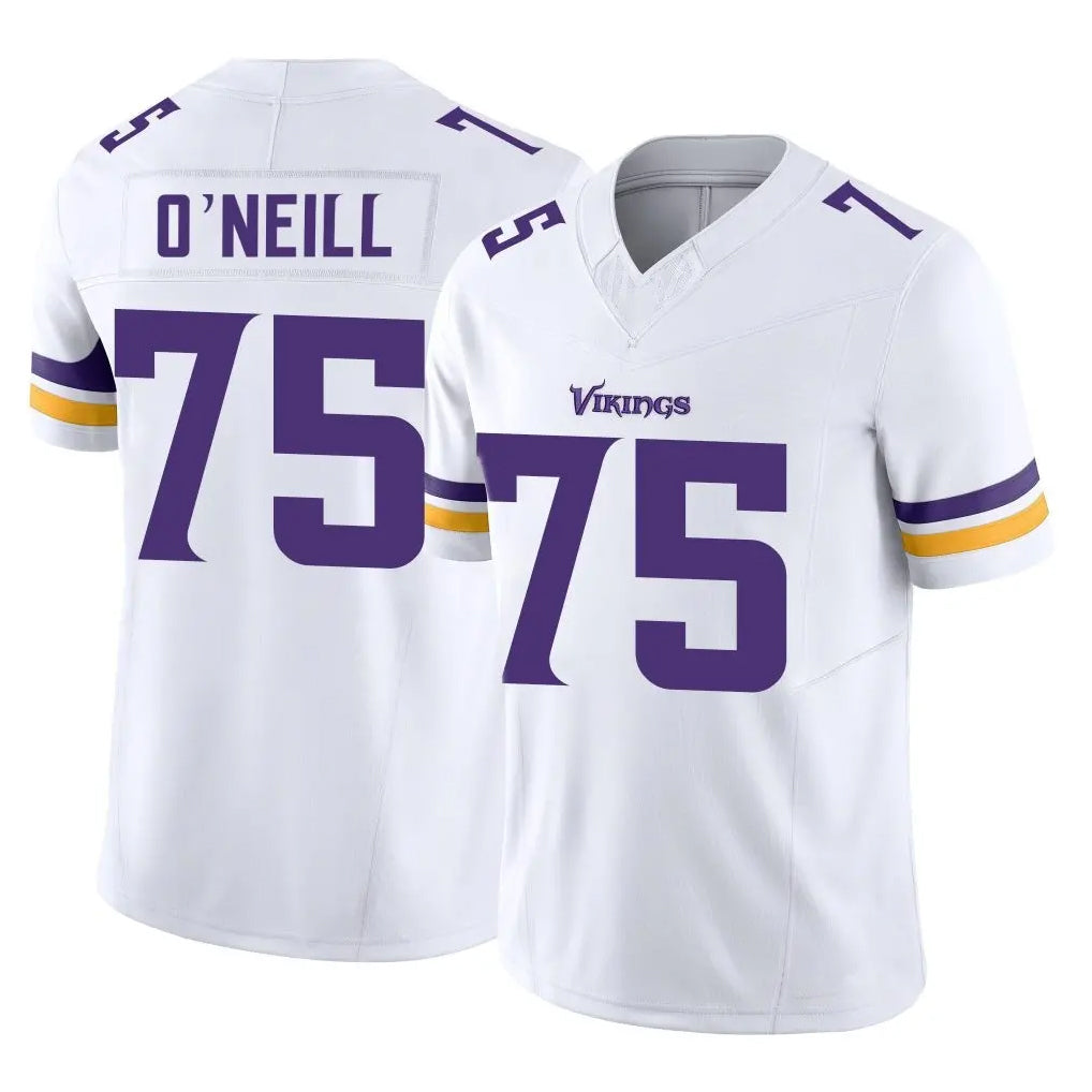 Parkc M.Vikings #75 Brian O'Neill Player White Limited Vapor F.U.S.E. Home Game Stitched Jerseys