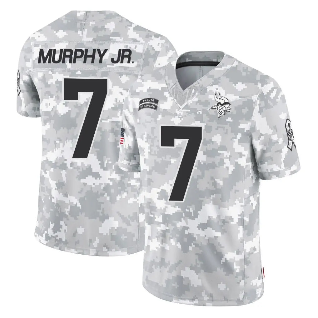 Parkc M.Vikings #7 Byron Murphy Jr. Player Arctic Camo Salute To Service Limited Game Stitched Jerseys