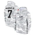 Parkc M.Vikings #7 Byron Murphy Jr. Player Arctic Camo Salute to Service Pullover Hoodies Limited Game Stitched Jerseys