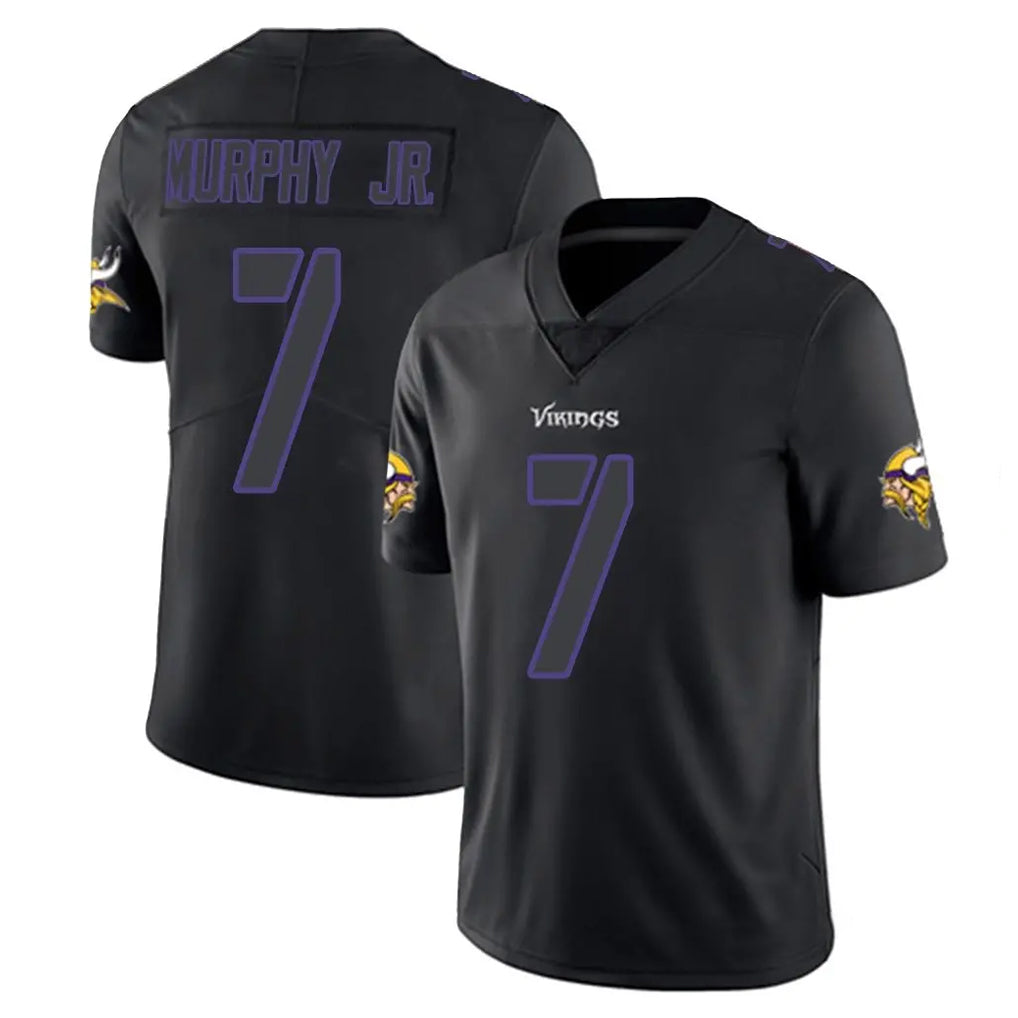 Parkc M.Vikings #7 Byron Murphy Jr. Player Black Impact LImited Home Game Stitched Jerseys