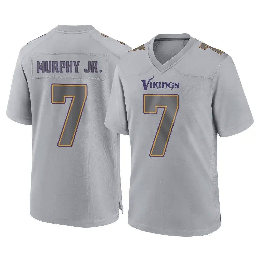 Parkc M.Vikings #7 Byron Murphy Jr. Player Gray Atmosphere Fashion Home Game Stitched Jerseys