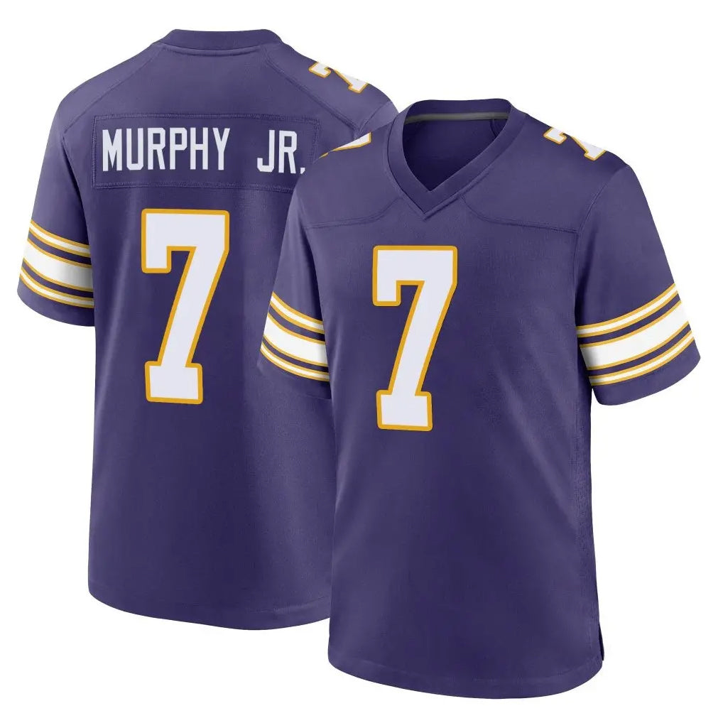 Parkc M.Vikings #7 Byron Murphy Jr. Player Purple Classic Home Game Stitched Jerseys
