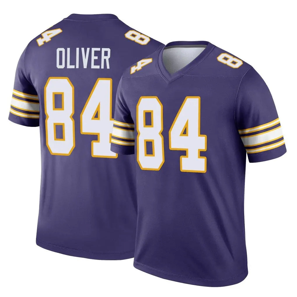 Parkc M.Vikings #84 Josh Oliver Player Purple Limited Classic Home Game Stitched Jerseys