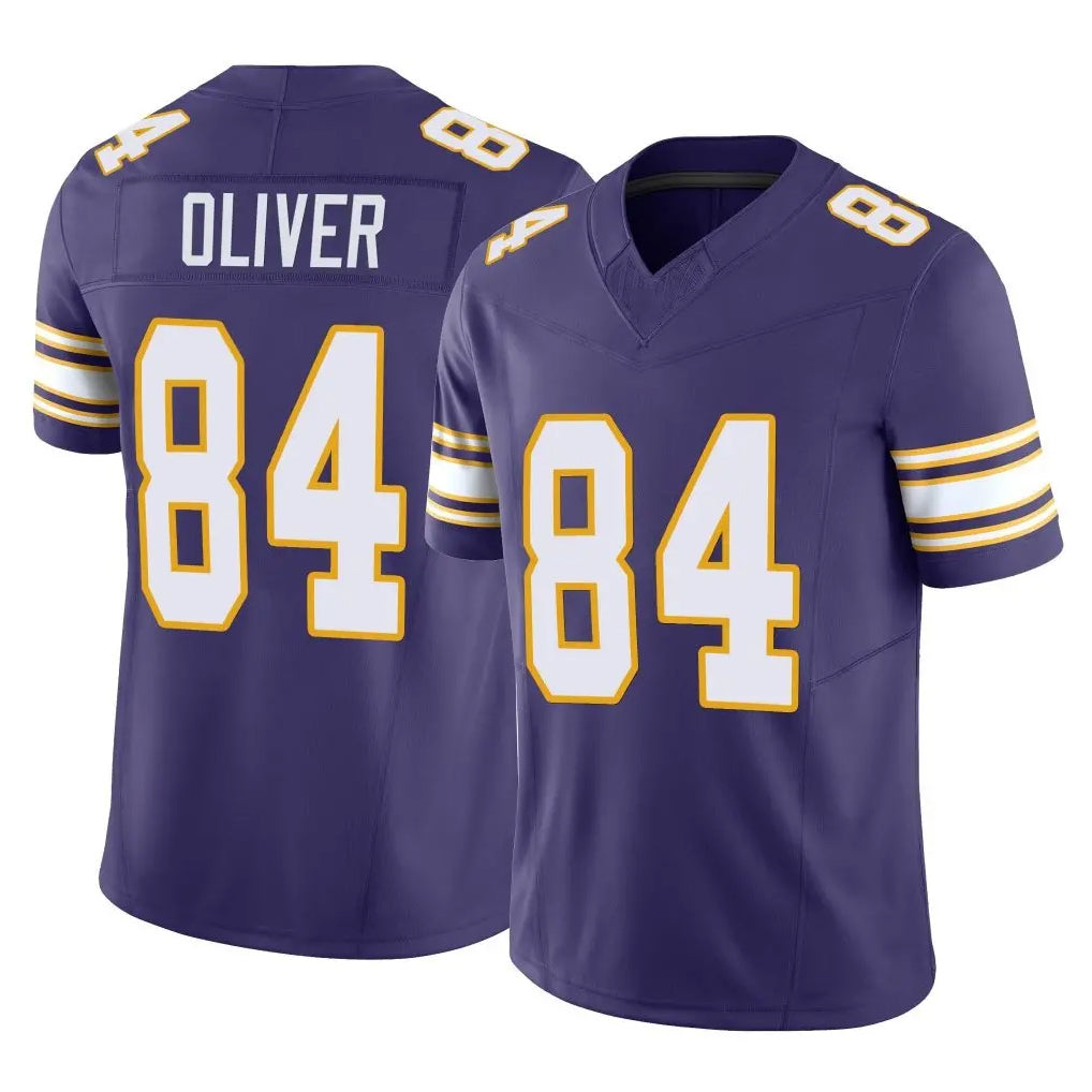 Parkc M.Vikings #84 Josh Oliver Player Purple Limited Classic Vapor F.U.S.E. Home Game Stitched Jerseys