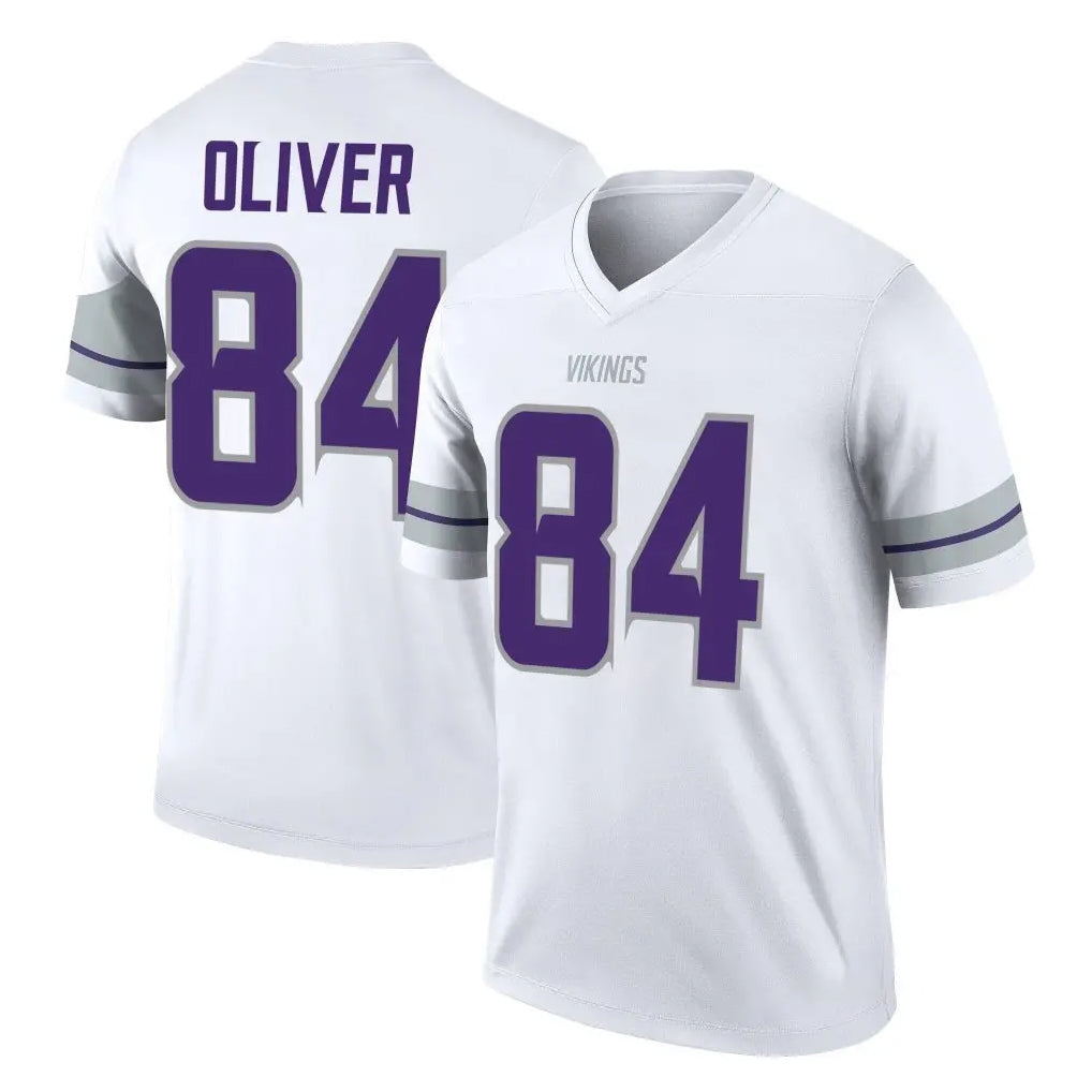 Parkc M.Vikings #84 Josh Oliver Player White Alternate Legend Home Game Stitched Jerseys