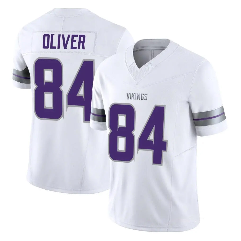 Parkc M.Vikings #84 Josh Oliver Player White Limited Alternate Vapor F.U.S.E. Home Game Stitched Jerseys