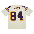 Parkc M.Vikings #84 Randy Moss Mitchell & Ness Cream Chainstitch Legacy Jersey