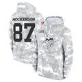 Parkc M.Vikings #87 T.J. Hockenson Player Arctic Camo Salute to Service Pullover Hoodies Limited Game Stitched Jerseys