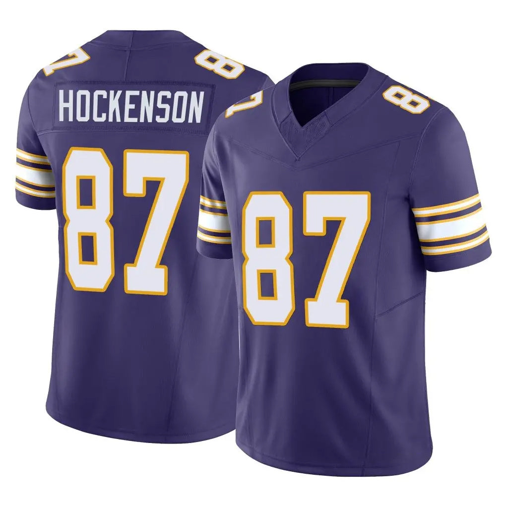 Parkc M.Vikings #87 T.J. Hockenson Player Purple Limited Classic Vapor F.U.S.E. Home Game Stitched Jerseys