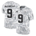 Parkc M.Vikings #9 J.J. McCarthy Player Arctic Camo Salute To Service Limited Game Stitched Jerseys