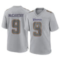 Parkc M.Vikings #9 J.J. McCarthy Player Gray Atmosphere Fashion Home Game Stitched Jerseys