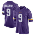 Parkc M.Vikings #9 J.J. McCarthy Player Purple Home Game Stitched Jerseys