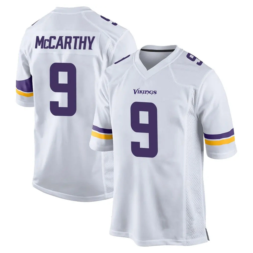 Parkc M.Vikings #9 J.J. McCarthy Player White Home Game Stitched Jerseys