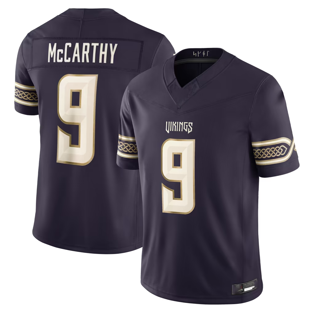 Parkc MN.Vikings #9 J.J. McCarthy Purple 2026 Rivalries Collection Limited Stitched Jerseys
