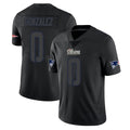 Parkc NE.Patriots #0 Christian Gonzalez Player Black Impact LImited Home Game Stitched Jerseys