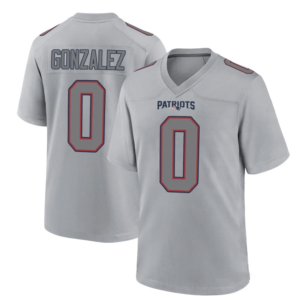 Parkc NE.Patriots #0 Christian Gonzalez Player Gray Fashion Limited Home Game Stitched Jerseys