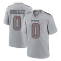 Parkc NE.Patriots #0 Christian Gonzalez Player Gray Fashion Limited Home Game Stitched Jerseys