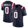 Parkc NE.Patriots #0 Christian Gonzalez Player Navy Limited Vapor F.U.S.E. Home Game Stitched Jerseys