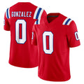 Parkc NE.Patriots #0 Christian Gonzalez Player Red Limited Vapor F.U.S.E. Home Game Stitched Jerseys