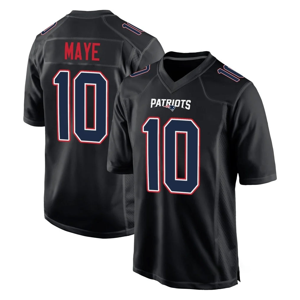 Parkc NE.Patriots #10 Drake Maye Player Carbon Fashion Limited Home Game Stitched Jerseys