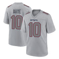 Parkc NE.Patriots #10 Drake Maye Player Gray Fashion Limited Home Game Stitched Jerseys